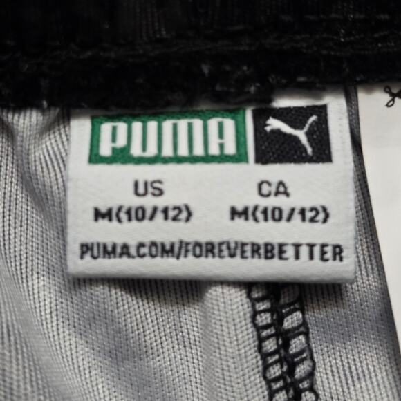 Puma Black Camo Sweat Shorts Boys M (10-12) Elastic Waist Drawstring - Picture 5 of 6